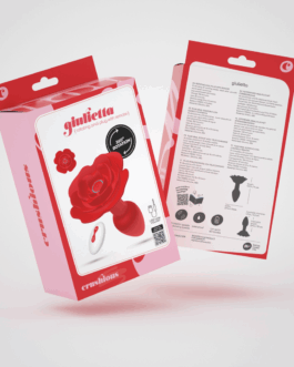 Giulietta – Draaibare Anale Rozenplug met Afstandsbediening – Rood