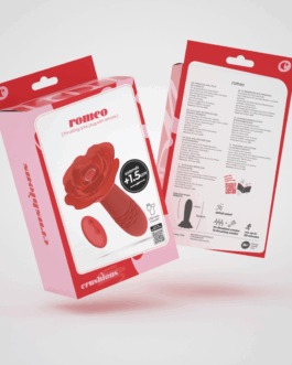 Romeo – Duwende Anale Rozenplug met Afstandsbediening – Rood