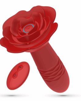 Romeo – Duwende Anale Rozenplug met Afstandsbediening – Rood