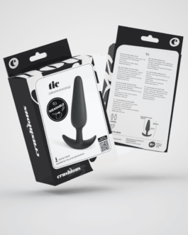 Tic – Siliconen Anale Plug – Klein – Zwart