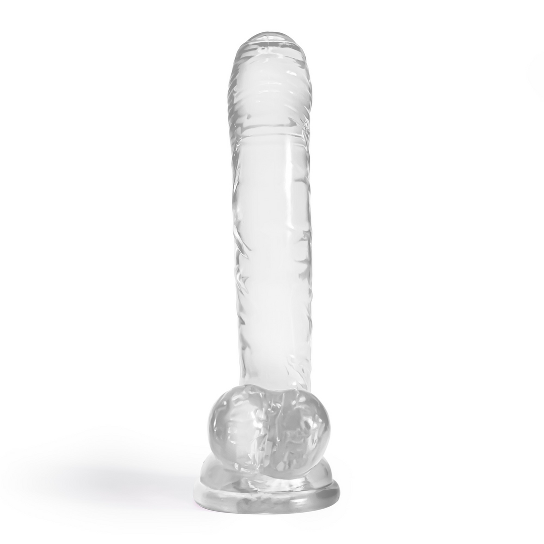 Hudini - Jelly Flexibele Anale Dildo - 6,9/ 17,5 cm - Doorzichtig - Afbeelding 3
