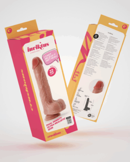 Inviktus – Vloeibare Siliconen Dildo – 8.5 / 22 cm – Vleeskleur