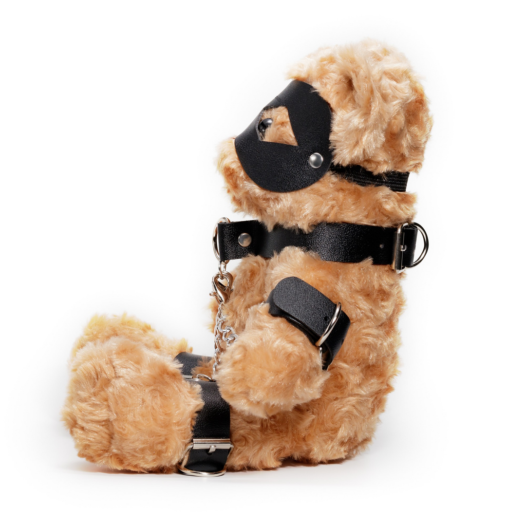 Crushito - Bondage Teddybeer - 31 cm - Zwart - Afbeelding 2