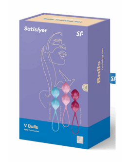 V Balls – Kegel Balls – 3 Stuks – Turquoise/Rood/Roze