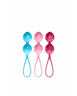 V Balls – Kegel Balls – 3 Stuks – Turquoise/Rood/Roze