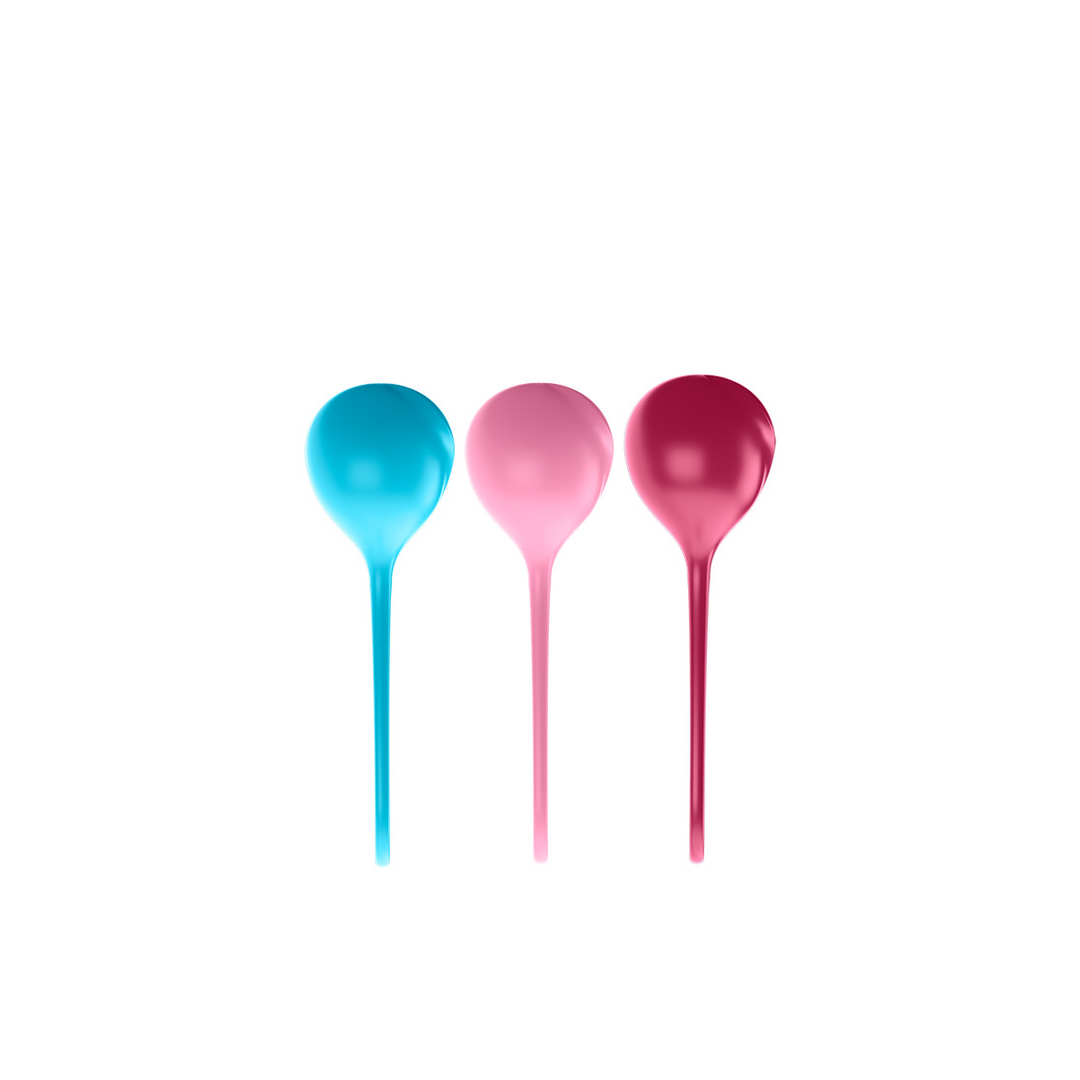 Versterkende Ballen - Kegelballen - 3 Stuks - Turquoise/Rood/Roze - Afbeelding 4