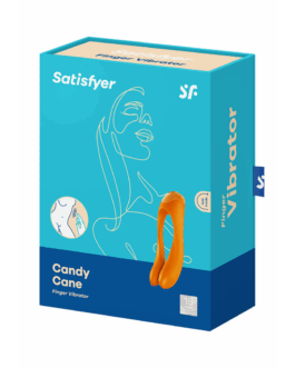 Candy Cane – Vinger Vibrator voor Intieme Zones – Oranje