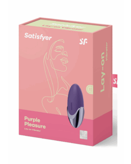 Paarse Plezier – Lay-on Vibrator – Violet/Brass