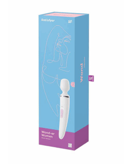 Wand-er Woman – Wand Vibrator – Wit/Chroom