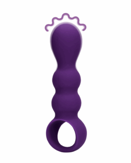 Druppelvormige Anaal Vibrator – Helder Paars