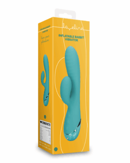 Opblaasbare Konijnen Vibrator – Pauwblauw