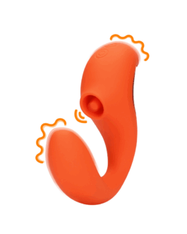 G-Spot Vibrator met Clitorale Pulse Wave – Untamed Orange
