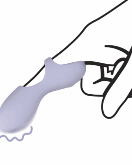 Siliconen Vinger Vibrator – Lavendel