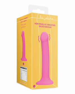 Non-Phallic Vibrerende Dildo – Medium – Krachtig Roze