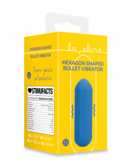 Hexagon Vorm Bullet Vibrator – Jetset Blauw