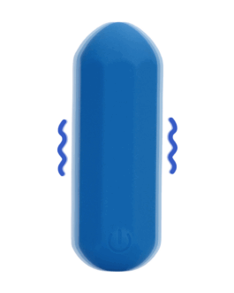 Hexagon Vorm Bullet Vibrator – Jetset Blauw