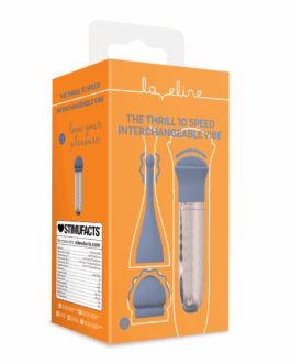 Thrill – Verwisselbare Vibrator – Blauw