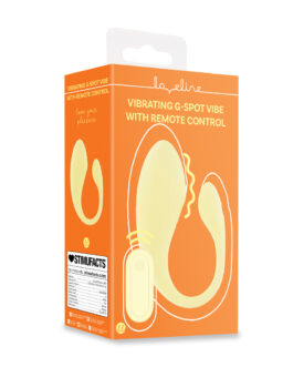 Vibrerende G-Spot Vibe met Afstandsbediening – Geel