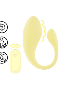 Vibrerende G-Spot Vibe met Afstandsbediening – Geel