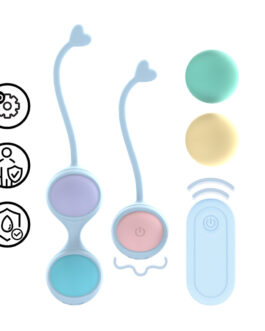 Vibrerende en 5 Gewicht Verwisselbare Kegelset – Paars