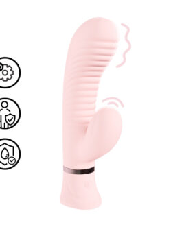Mystique – Geribbelde Konijnen Vibrator – Roze