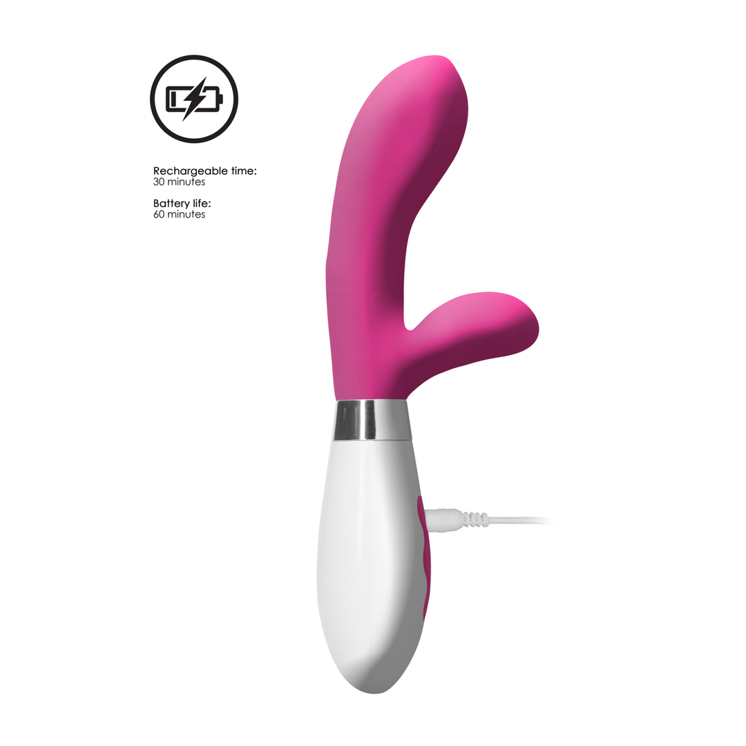 Achilles - Oplaadbare Rabbit Vibrator - Roze - Afbeelding 6