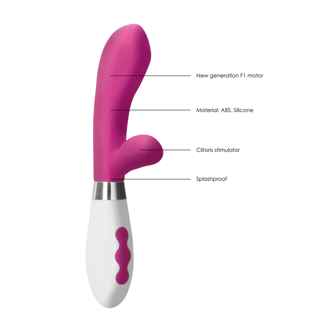 Achilles - Oplaadbare Rabbit Vibrator - Roze - Afbeelding 7