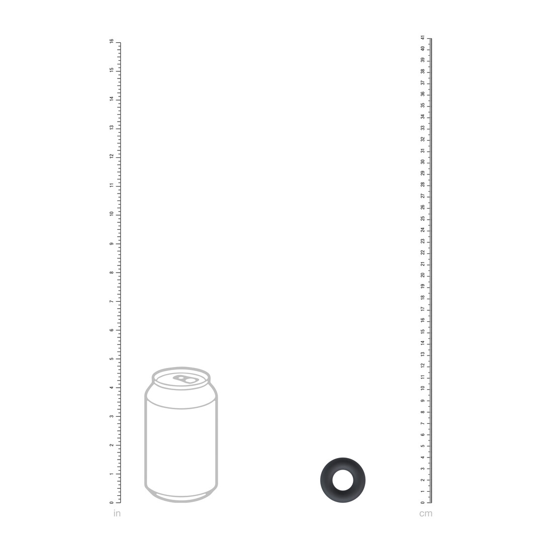 Massieve Siliconen Cockring - XS - Zwart - Afbeelding 4