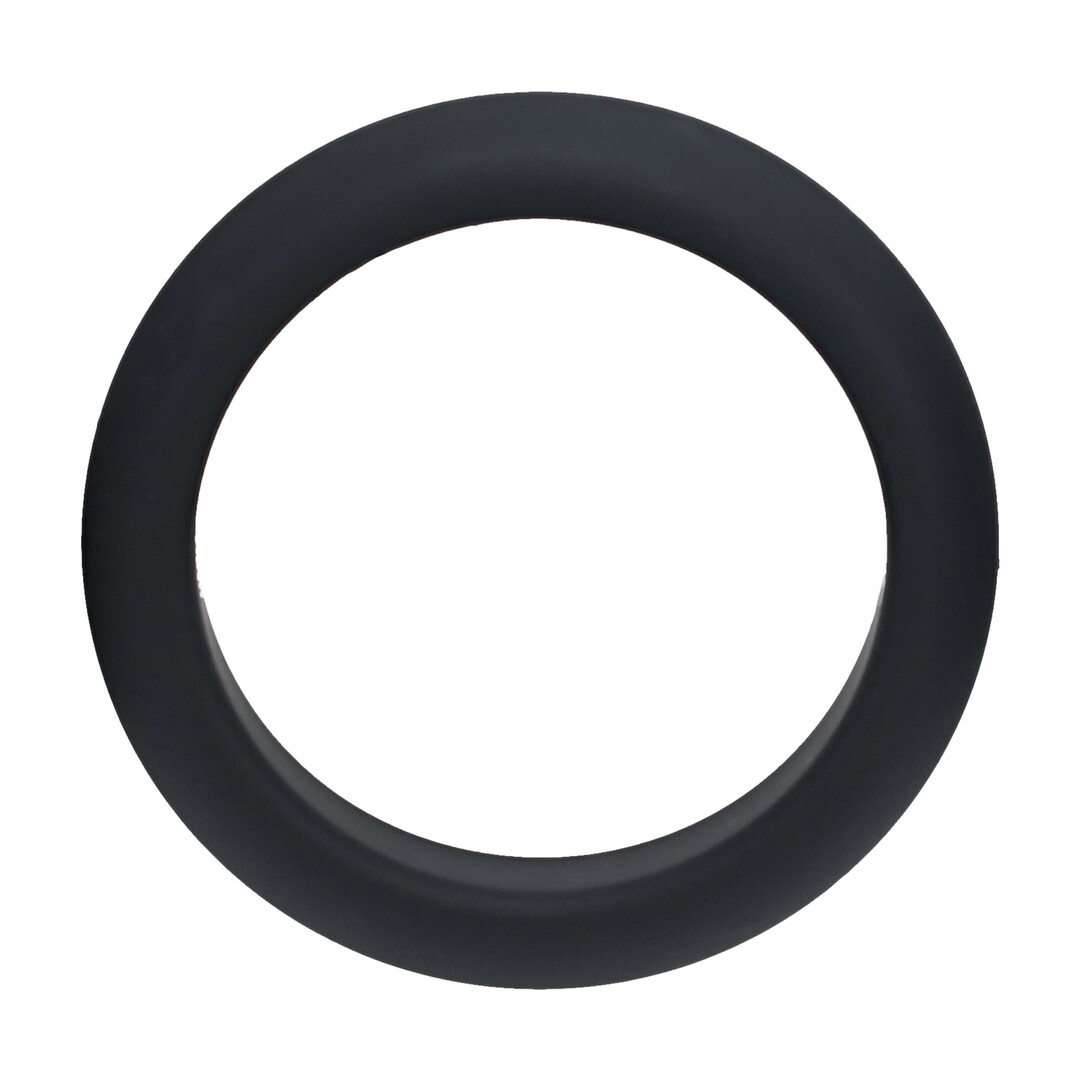Wide O Silicone Cockring - M - 35mm - Zwart - Afbeelding 4