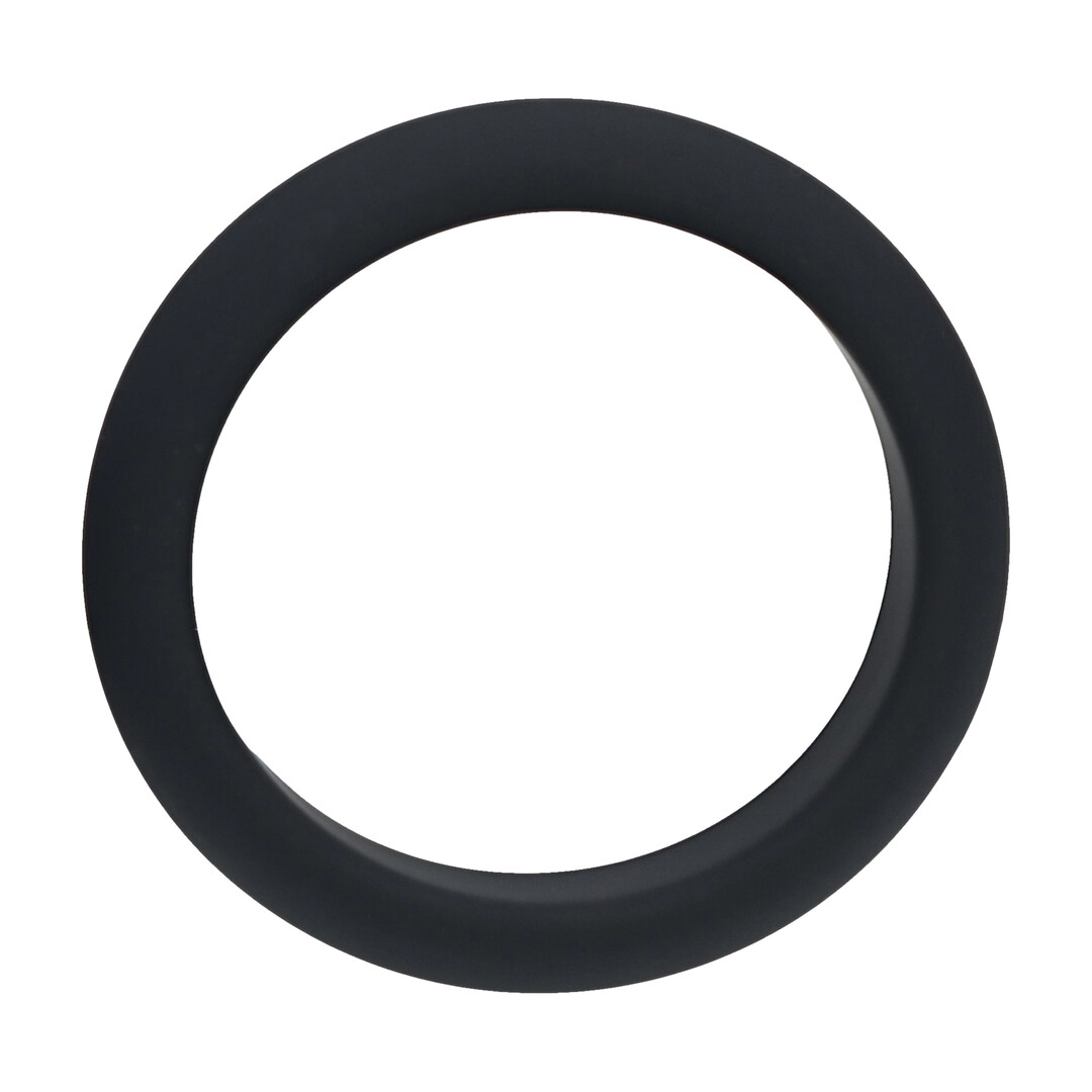 Wide O Silicone Cockring - L - 42mm - Zwart - Afbeelding 4