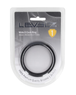 Wide O Silicone Cockring – XXL – 55mm – Zwart