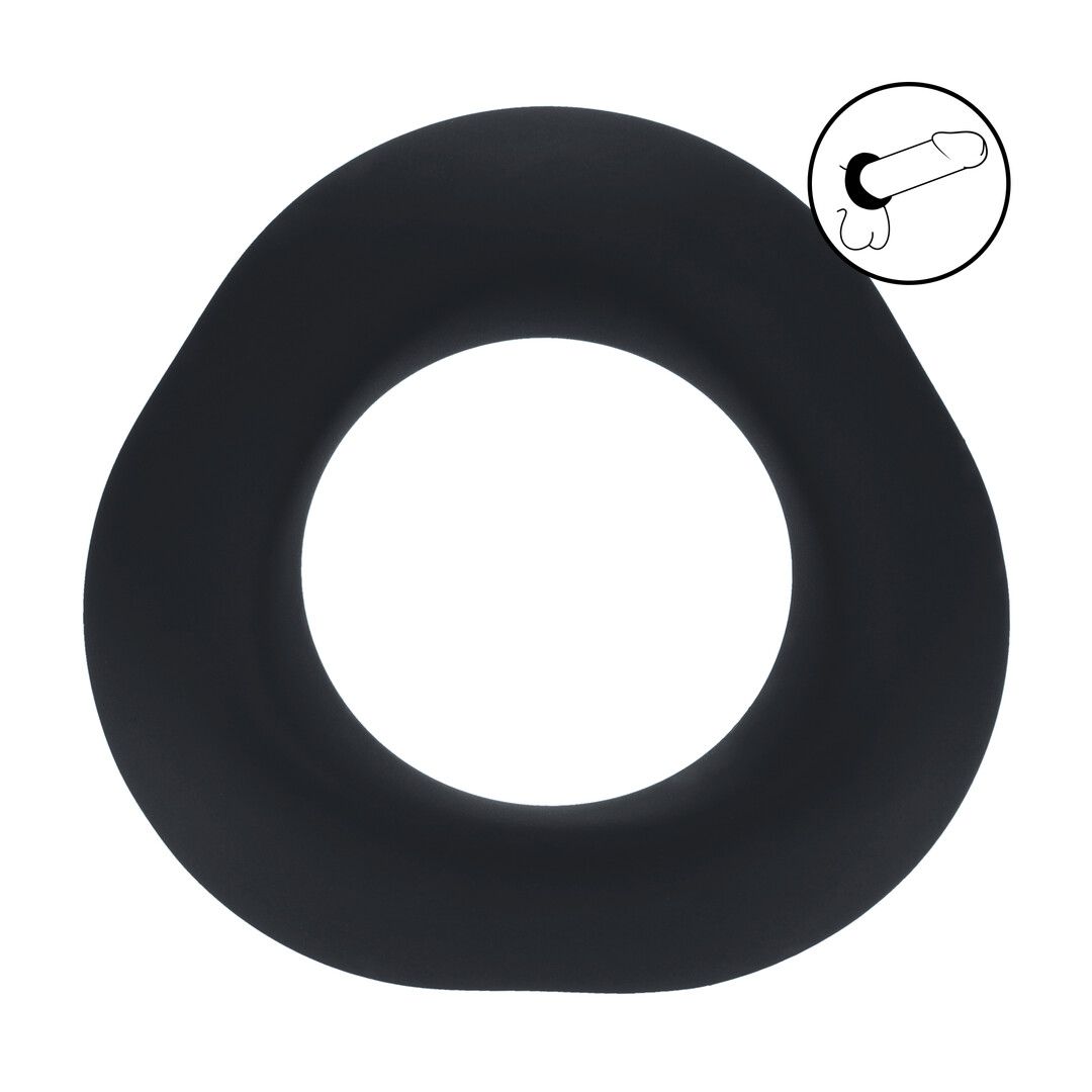 Ergo Liquid Silicone Cockring - Zwart