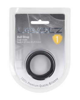 Vloeibare Silicoen Balriem – S – 34mm – Zwart