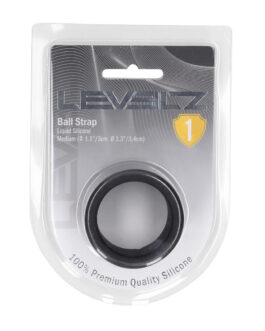 Vloeibare Silicoen Balriem – M – 34mm – Zwart