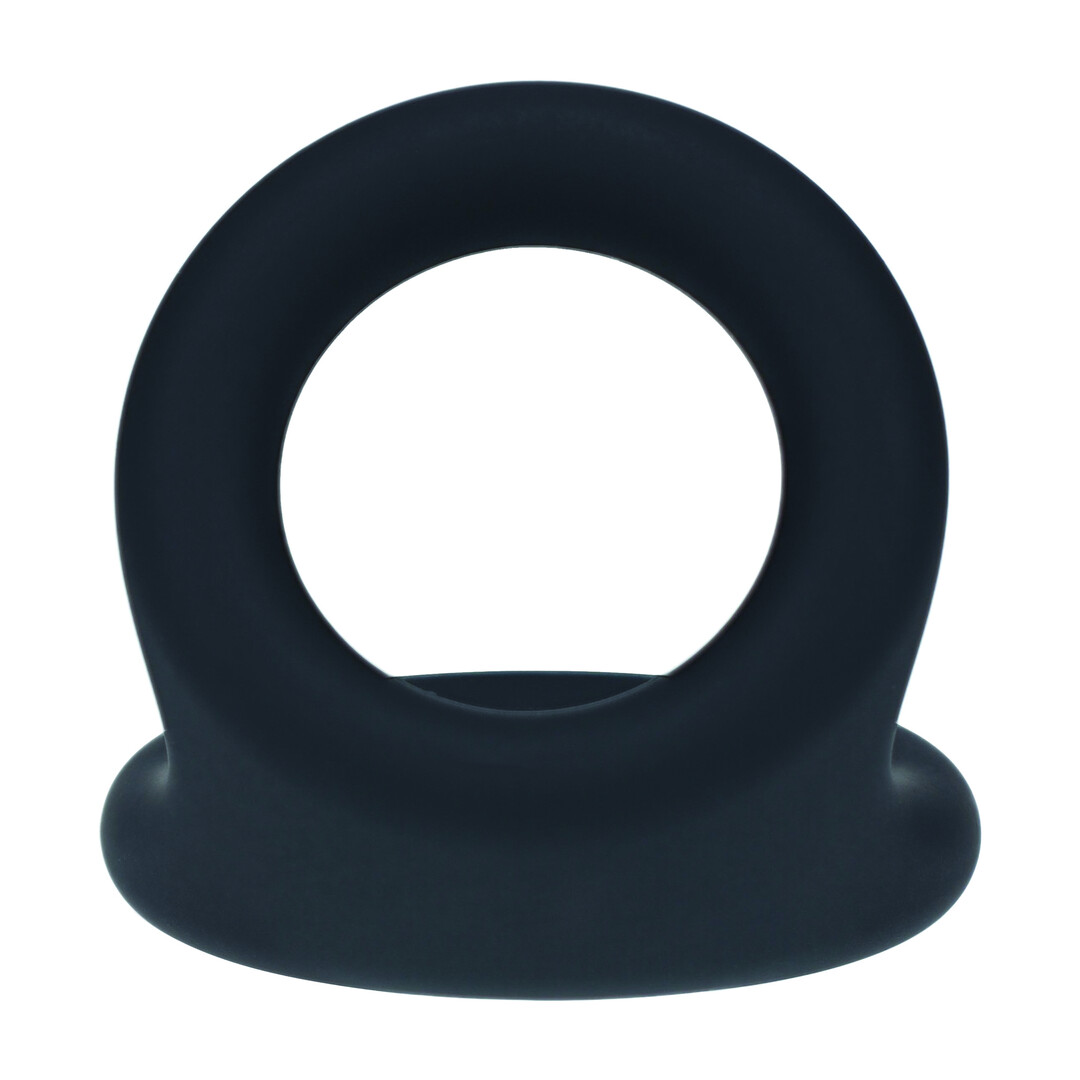 Double O Silicone Cockring - M - Zwart - Afbeelding 6