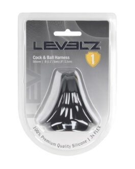 Siliconen Cock- en Ballenharnas – Zwart