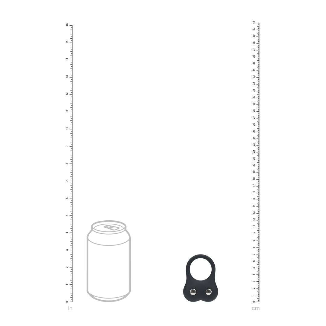 Siliconen Trainings Cockring - M - Zwart - Afbeelding 5