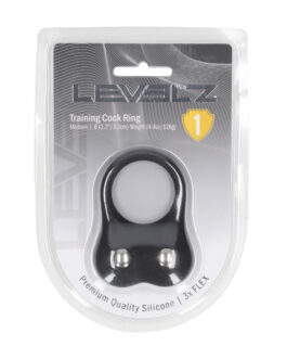 Siliconen Trainings Cockring – M – Zwart