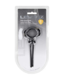 Afneembare Brede Verstelbare Siliconen Lasso Cockring – 5mm – Zwart