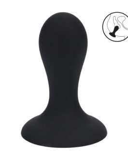 Enkele Rammelaar Vloeibare Siliconen Anale Plug – S – Zwart