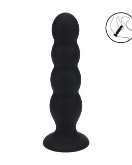 Quad Rattle Vloeibare Siliconen Anale Plug – XL – Zwart