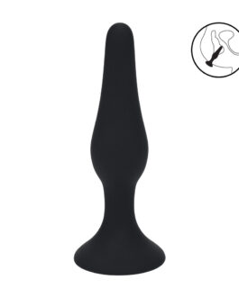 Slim Silicone Anale Plug – S – Zwart