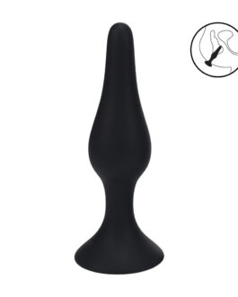 Slim Siliconen Anale Plug – XL – Zwart