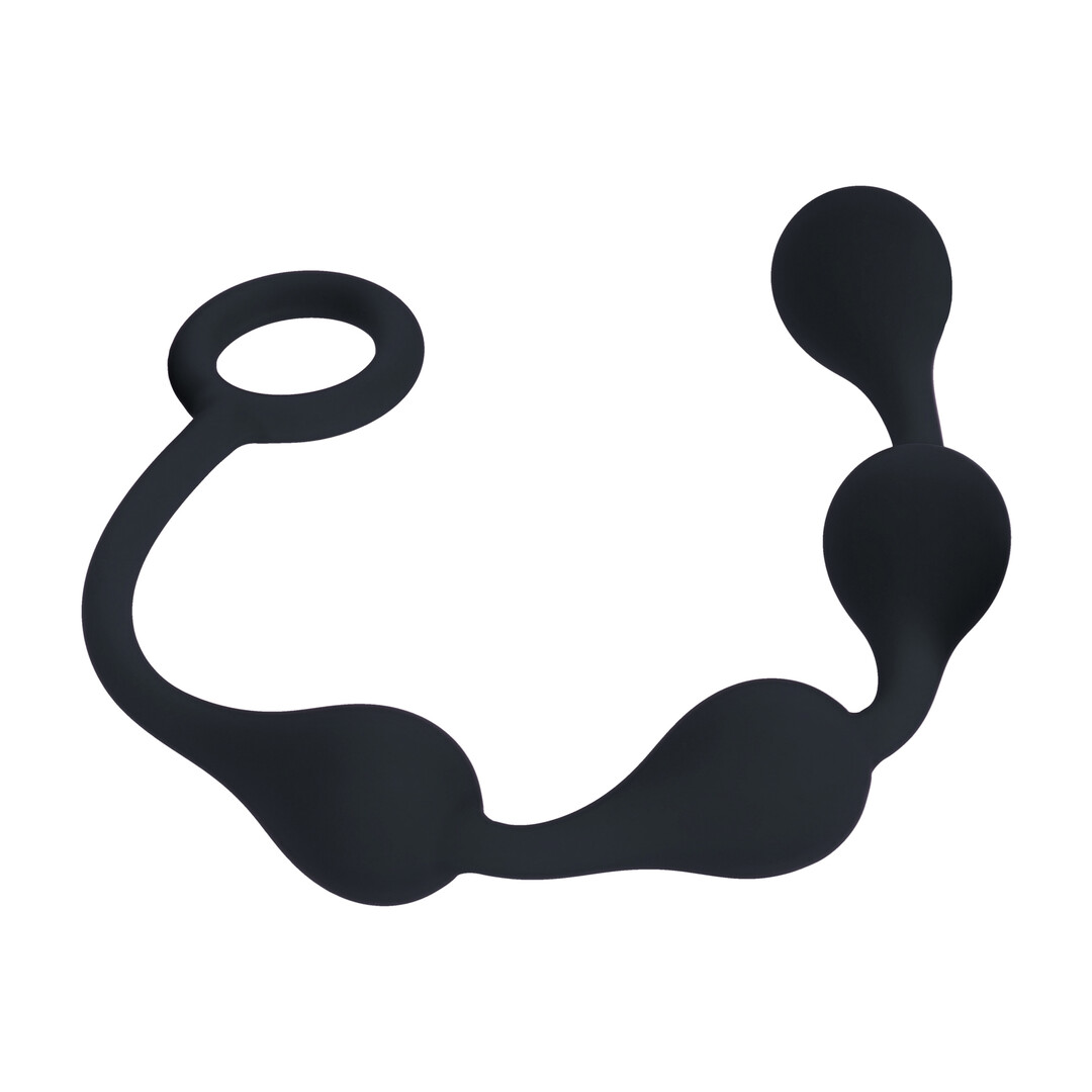 Waterdrop Siliconen Anale Ballen - S - 20mm - Zwart - Afbeelding 4