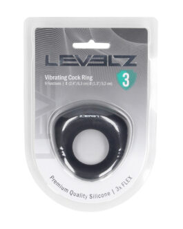 Afgedichte Vloeibare Siliconen Vibrerende Cockring – Zwart