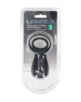 Vibrerende Cock- en Ballring met Pootstimulator – Zwart