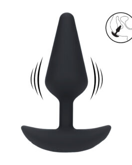 Classic Vibrerende Silicone Anale Plug – M – Zwart