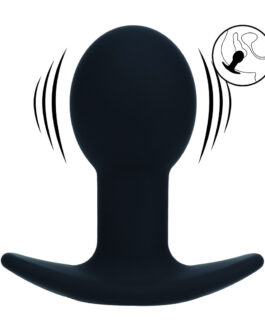 Enkele Gloeilamp Vibrerende Siliconen Anale Plug – Zwart