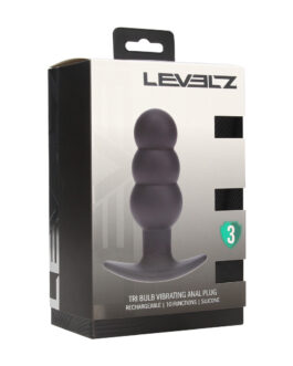 Tri Bulb Vibrerende Siliconen Anale Plug – Zwart