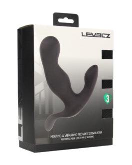 Verwarmende en Vibrerende Silicone Prostaat Stimulator – Zwart